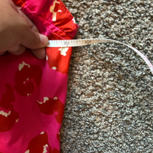 1XL Dopamine Boho Rose Red Leopard Print Ruffle Cap Sleeve Mini Dress - Picture 5 of 8